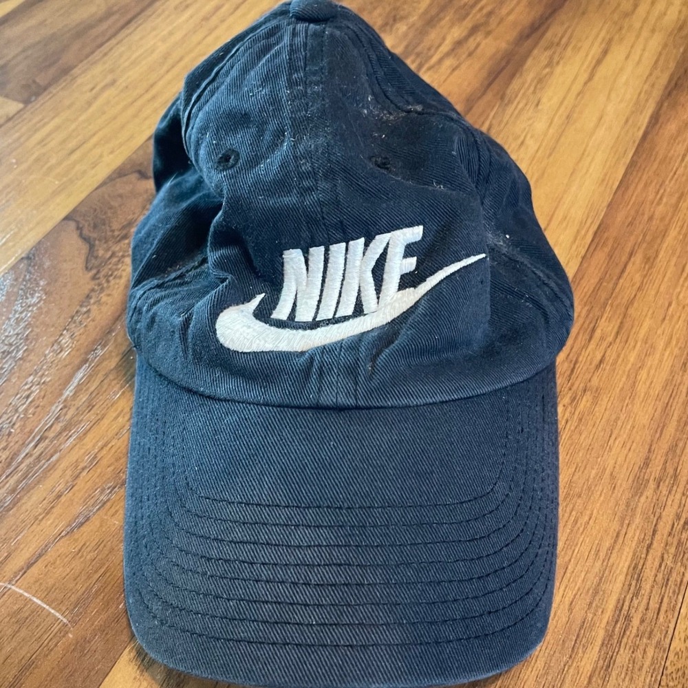 Nike Heritage86 Hat Mens OSFM Navy Blue Cotton Twill Adjustable Strapback Cap